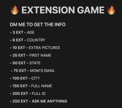 JUST EXTEND AND DM